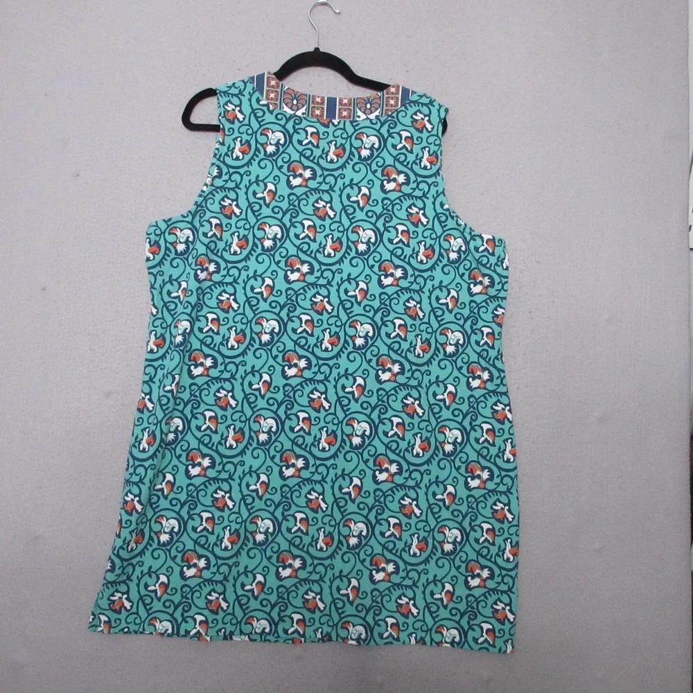 Coolibar Oceanside Tank Dress XXL Floral Shift UPF Beach Vacation Pool Bamboo - Picture 7 of 9